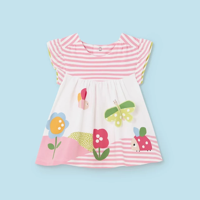 Mayoral virágos-katicás rugalmas anyagú nyári pamutruha