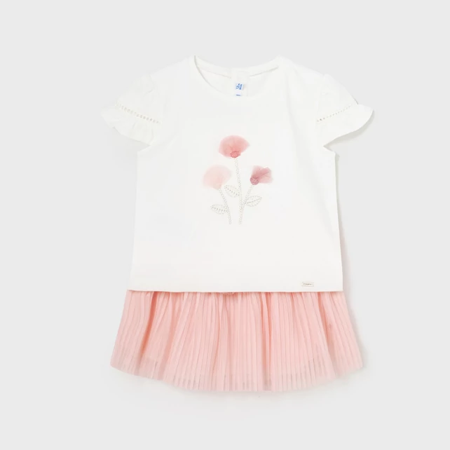 Mayoral tüll virágos felső és tüllszoknya szett