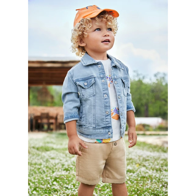 Mayoral csinos megkötős lenvászon rövidnadrág