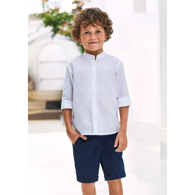 Mayoral elegáns lenvászon bermuda nadrág