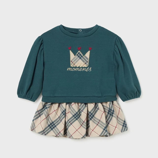 Mayoral 2 részes pulóver és kockás szoknya szett