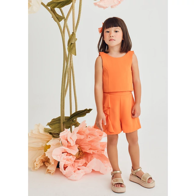 Abel&lula gyönyörű kétrészes fodros top és rövidnadrág szett 2025 NYÁR ÚJ