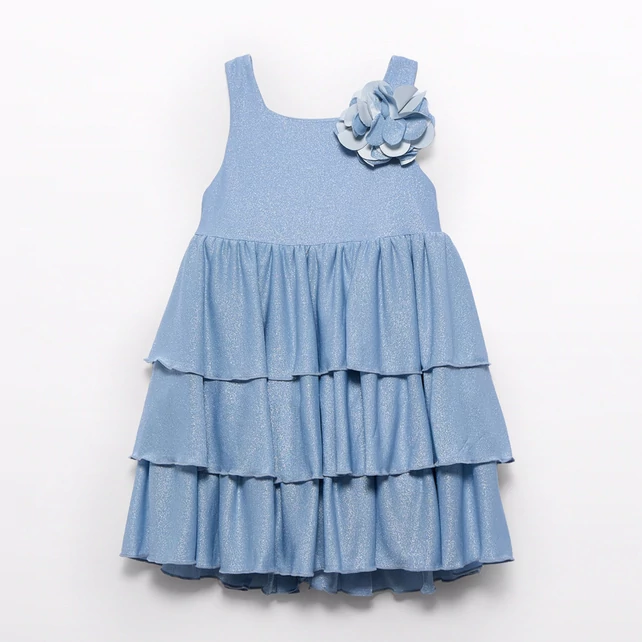 Abel&lula extra puha anyagú virággal díszített fodros nyári ruha 2025 ÚJ