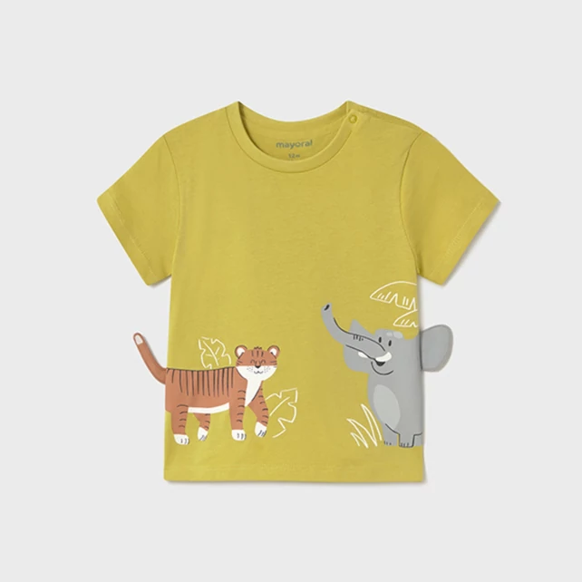 Mayoral cuki 3D-dzsungelmintás nyári felső  Mayoral cuki 3D-dzsungelmintás nyári felső