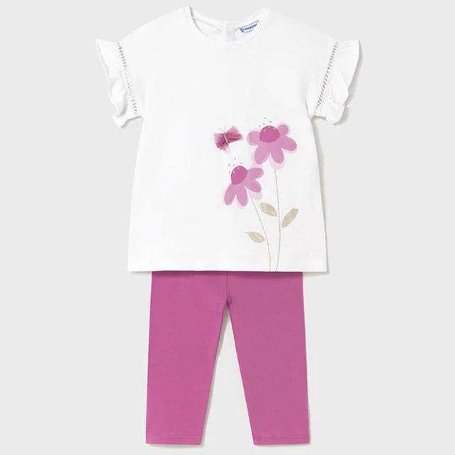 Mayoral gyönyörű tüll virágos felső és leggings szett