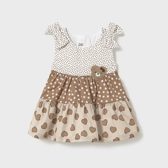 Mayoral gyönyörű macis-szívecskés csinos ruha 