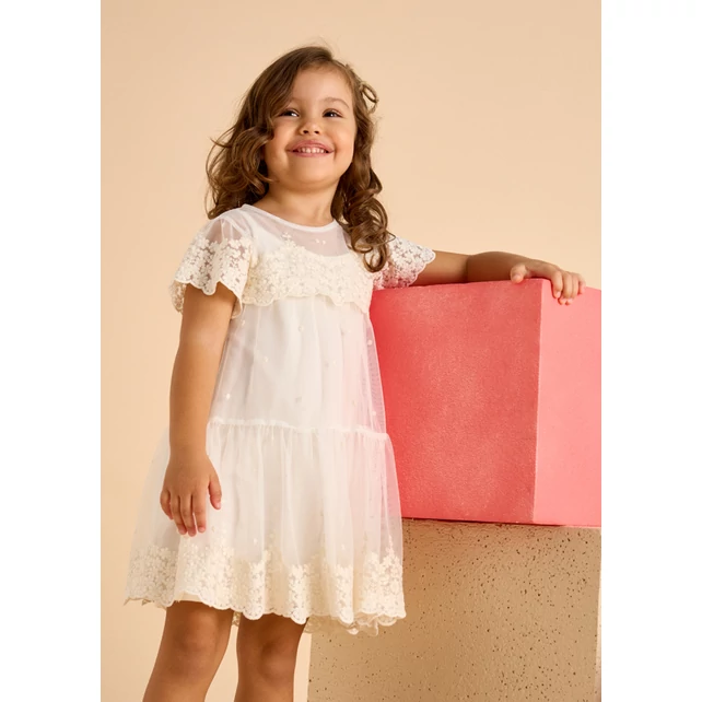 Mayoral meseszép hímzett csipkés alkalmi ruha Mayoral meseszép hímzett csipkés alkalmi ruha