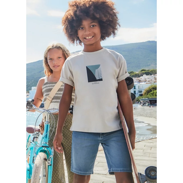 Mayoral puha és rugalmas anyagú farmer rövidnadrág