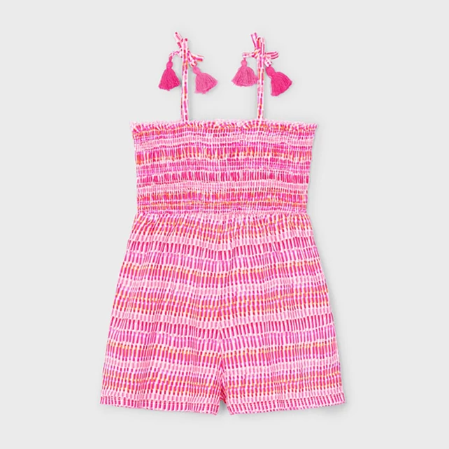 Mayoral színes mintás pántos nyári pamut overál  Mayoral színes mintás pántos nyári pamut overál