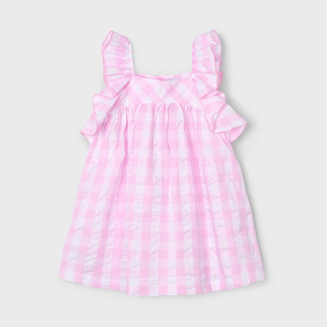 Mayoral csodaszép kockás nyári ruha fodrokkal Mayoral csodaszép kockás nyári ruha fodrokkal