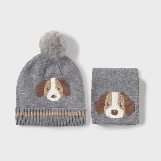 Mayoral 2 részes kiskutyás sapka-sál szett 2025 TÉL