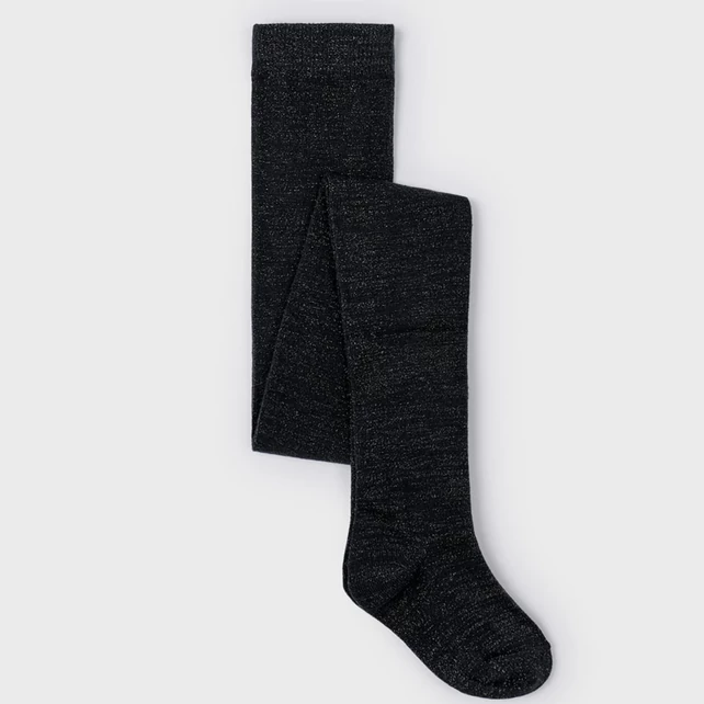 Mayoral csillogó fekete kötött téli harisnya 2025 TÉL