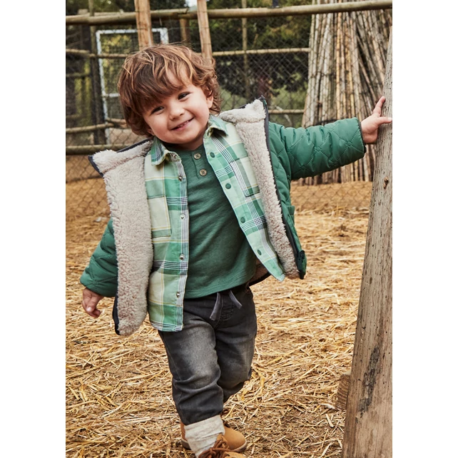 Mayoral kifordítható szőrmével bélelt átmeneti kabát 2025 TÉL