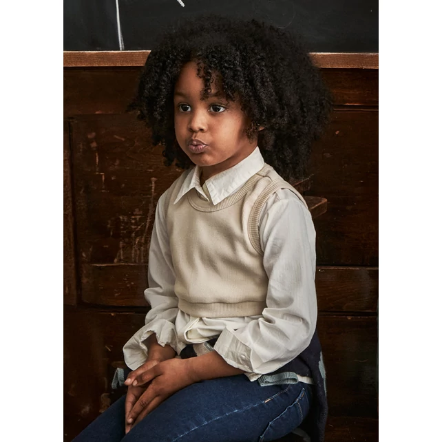 Mayoral csinos fehér ing és pamut top szett 2025 TÉL