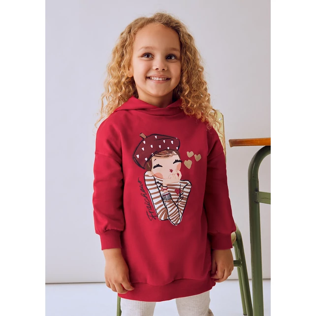 Mayoral párizsi lány mintájú kapucnis pulcsiruha 2025 TÉL