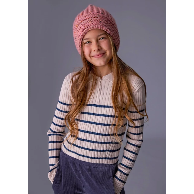 Mayoral bordázott galléros kötött felső 2025 TÉL