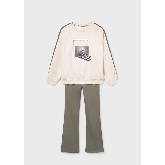 Mayoral fotómintás pulóver és flare leggings szett 2025 TÉL