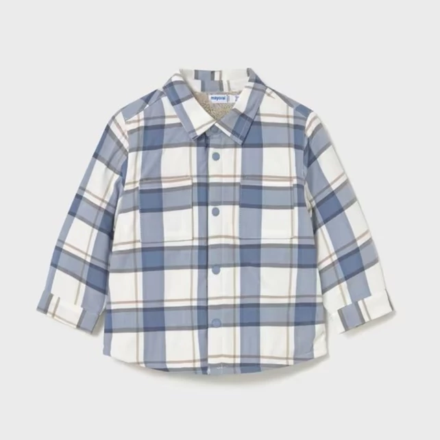 Mayoral szőrmével bélelt kockás ing / kiskabát 2025 TÉL