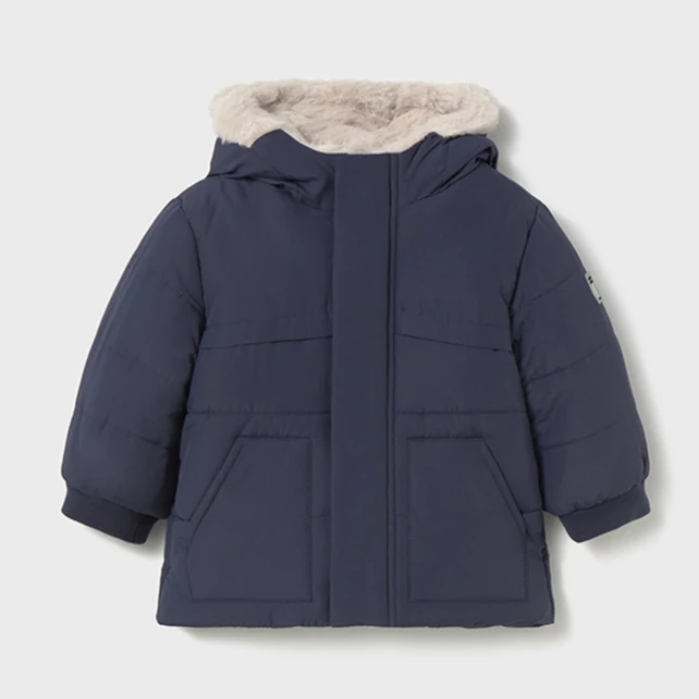 Mayoral hosszú fazonú szőrmés télikabát 2025 TÉL