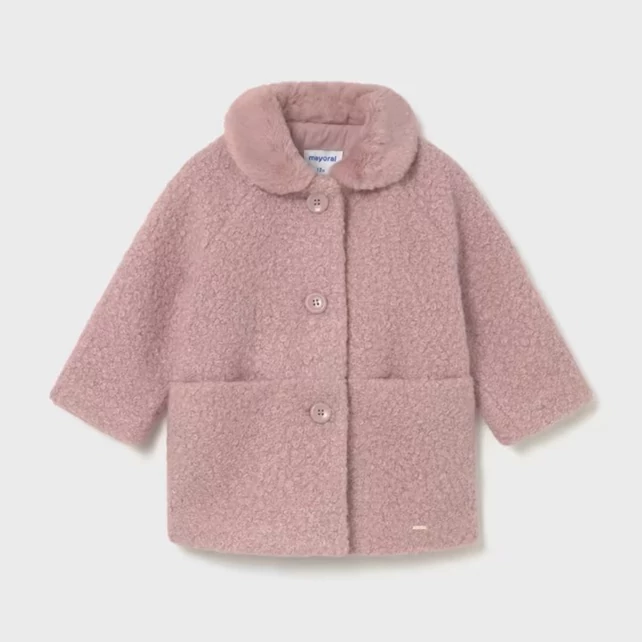 Mayoral hosszú fazonú gombos szőrmekabát 2025 TÉL