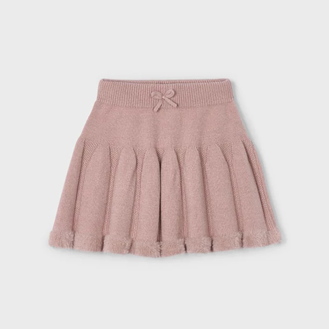 Mayoral pihe-puha kötött szoknya szőrme díszítéssel 2025 TÉL