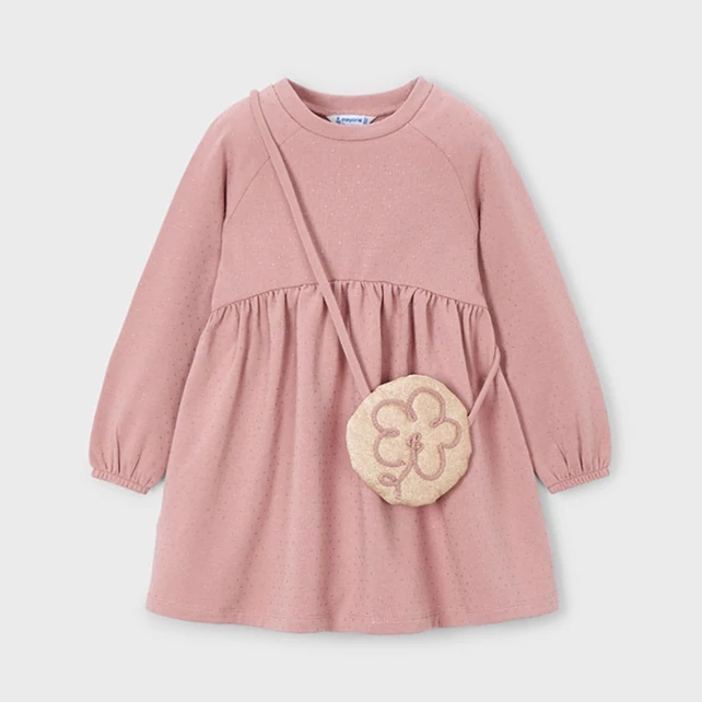 Mayoral csodaszép finoman csillogó pamutruha kistáskával 2025 TÉL