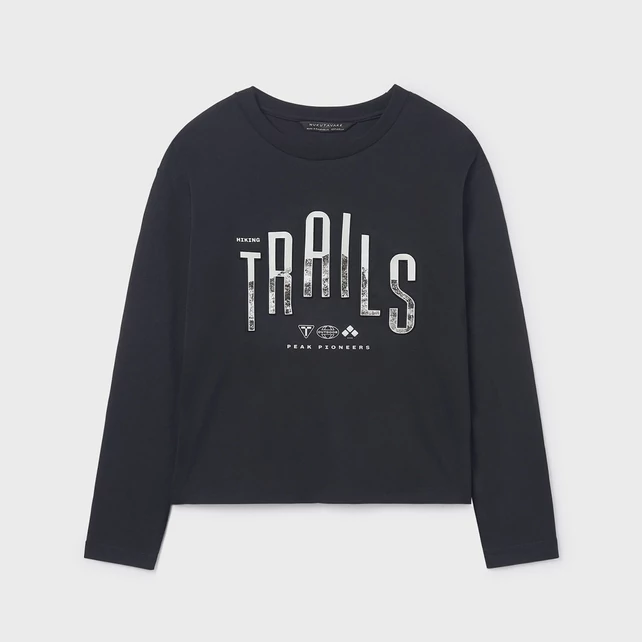 Mayoral dombornyomott feliratos hosszú ujjú felső 2025 TÉL