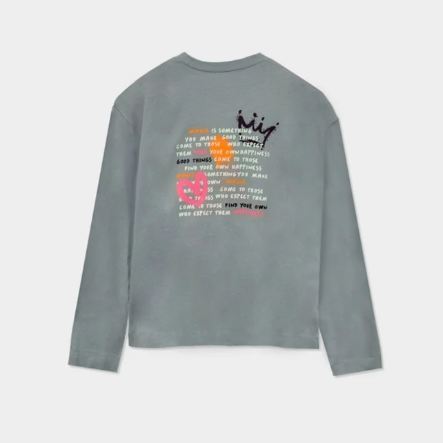 Mayoral hátán mintás oversize felső 2025 TÉL