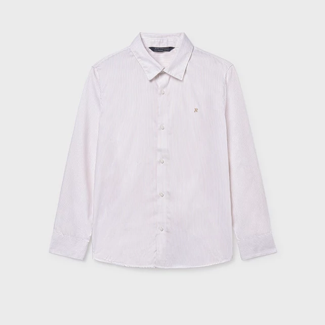 Mayoral elegáns hosszú ujjú bézs csíkos ing 2025 TÉL