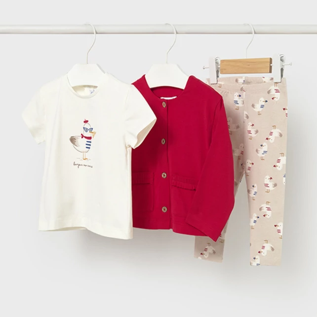 Mayoral 3 részes kardigán, felső és leggings szett 2026 NYÁR