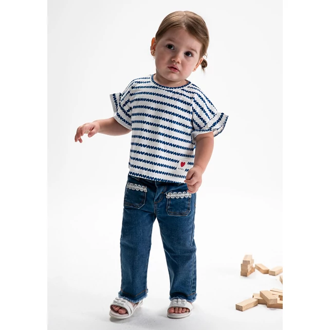 Mayoral rugalmas csipkés tavaszi farmernadrág 2026 NYÁR