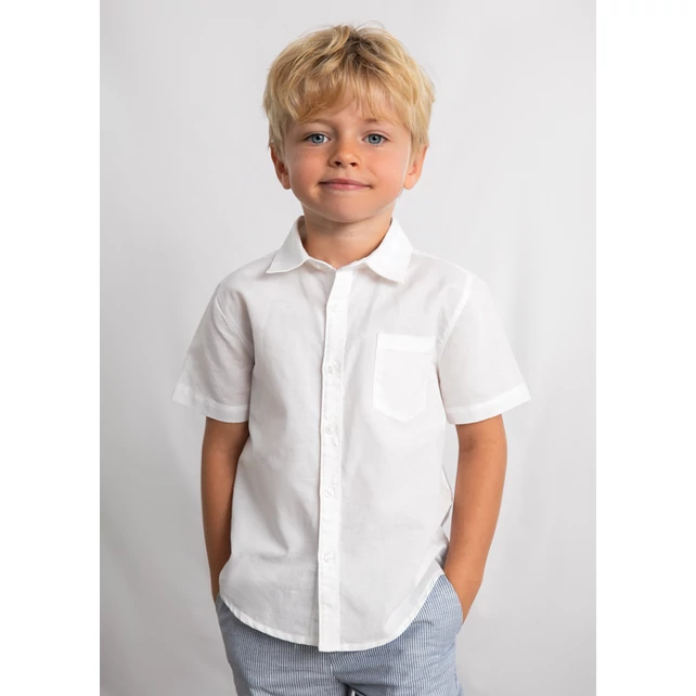 Mayoral rövid ujjú fehér lenvászon ing 2026 NYÁR