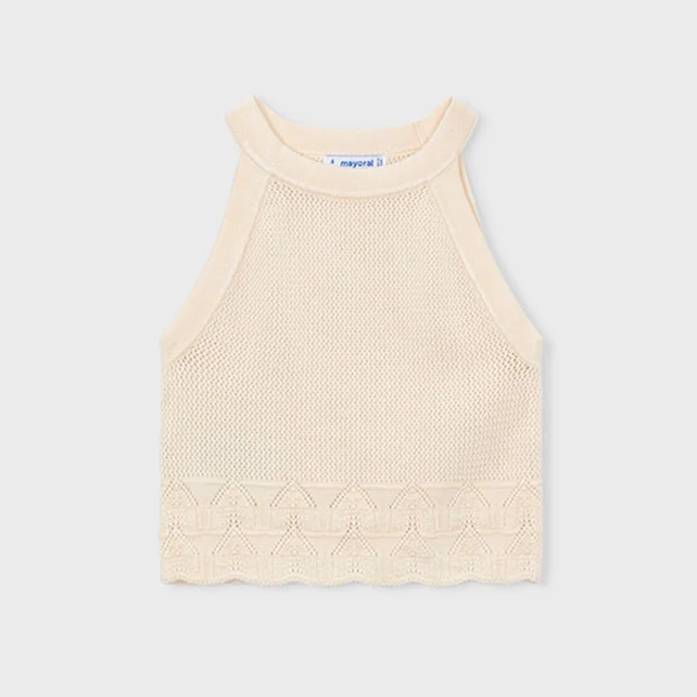 Mayoral gyönyörű extra rugalmas horgolt top 2026 NYÁR