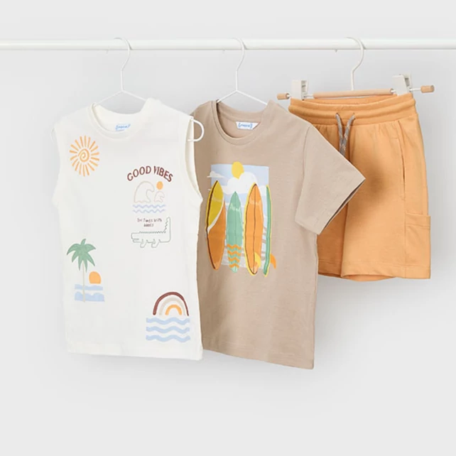 Mayoral 3 részes szörfös felső és rövidnadrág szett 2026 NYÁR