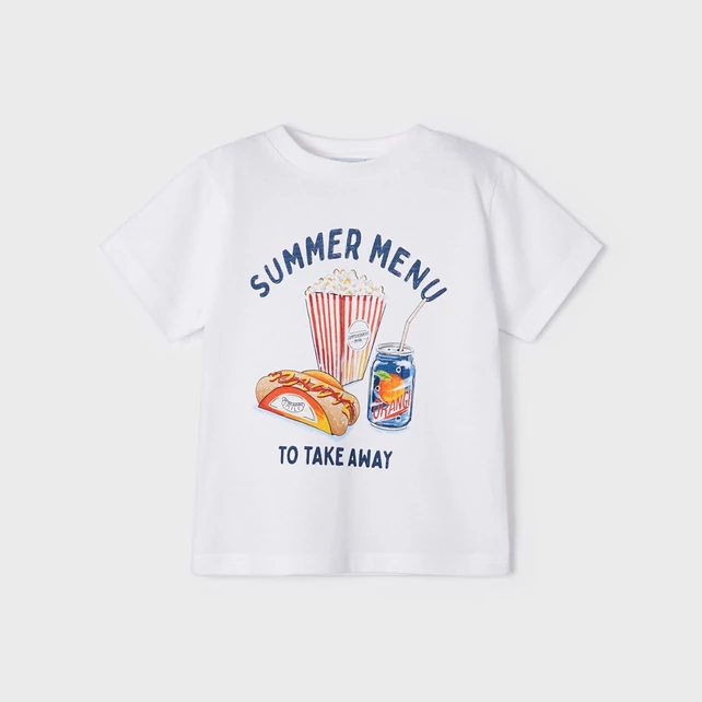 Mayoral "SNACK" mintás nyári felső Mayoral "SNACK" mintás nyári felső