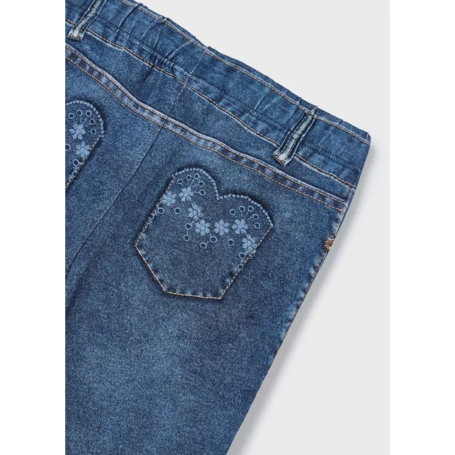 Mayoral virágmintás farmerhatású tavaszi leggings