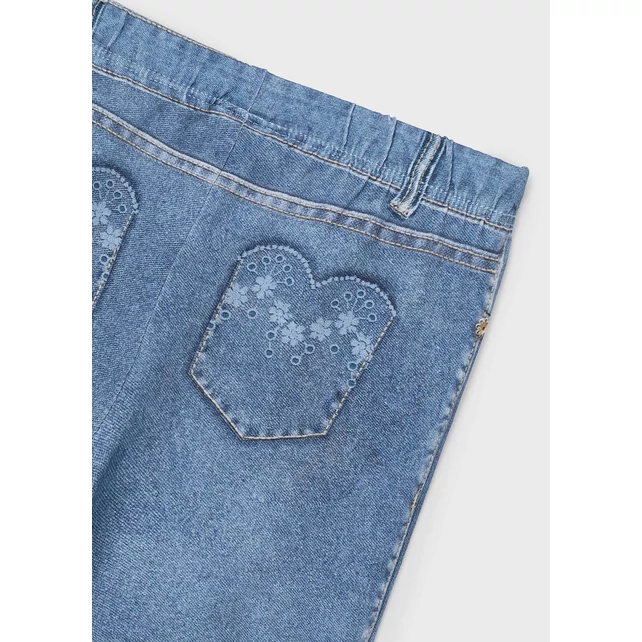 Mayoral virágmintás farmerhatású tavaszi leggings
