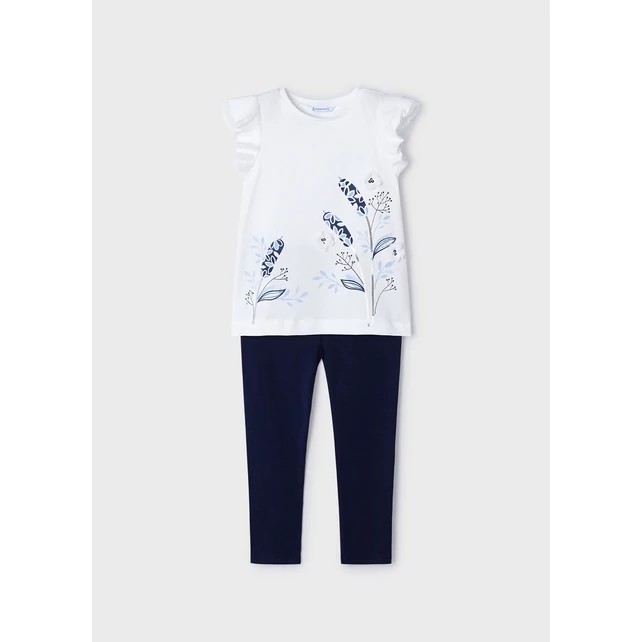 Mayoral gyönyörű tüll virágos felső és leggings szett