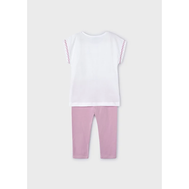 Mayoral cuki zebramintás felső és 3/4-es leggings szett