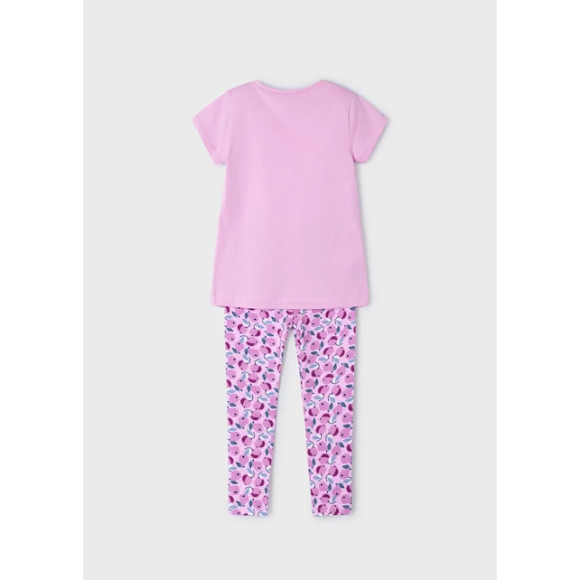 Mayoral Lol feliratos-flitteres felső és hosszú leggings szett