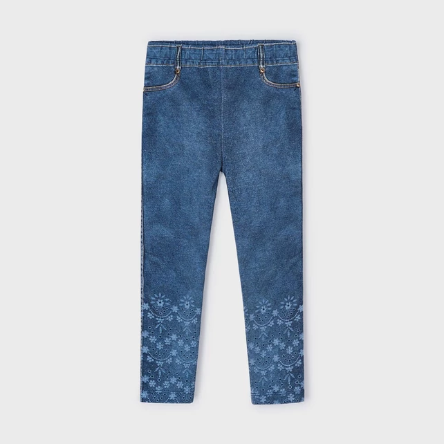 Mayoral virágmintás farmerhatású tavaszi leggings