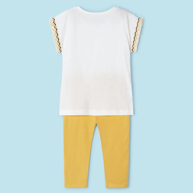 Mayoral cuki zebramintás felső és 3/4-es leggings szett