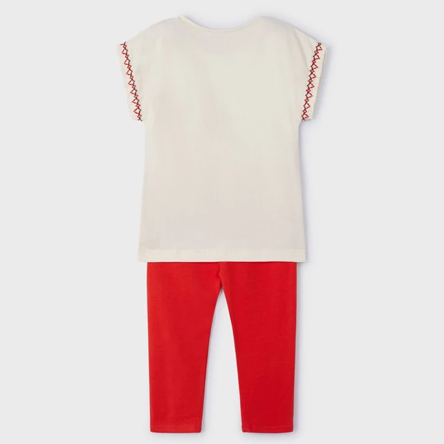 Mayoral cuki zebramintás felső és 3/4-es leggings szett