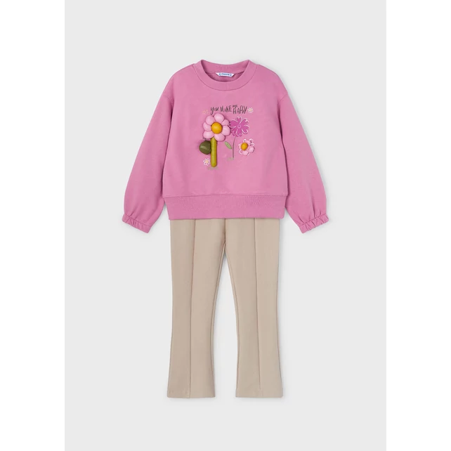 Mayoral 3D-s virágos pulóver és leggings szett