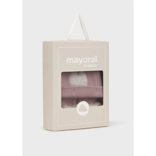 Mayoral cuki macis kötött sapka és macis zokni díszdobozban