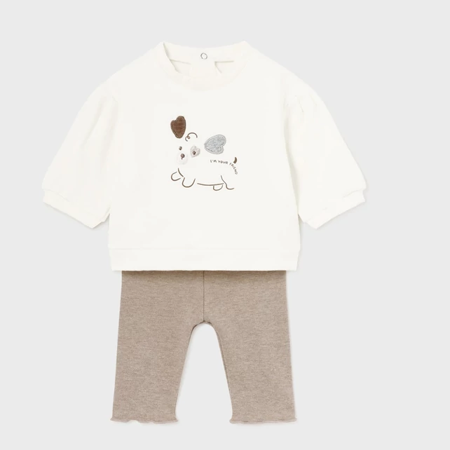 Mayoral 4 darabos virágos pulóver és leggings szett