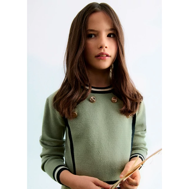 Abel&lula arany gombos pulóver és szoknya szett 2025 TÉL