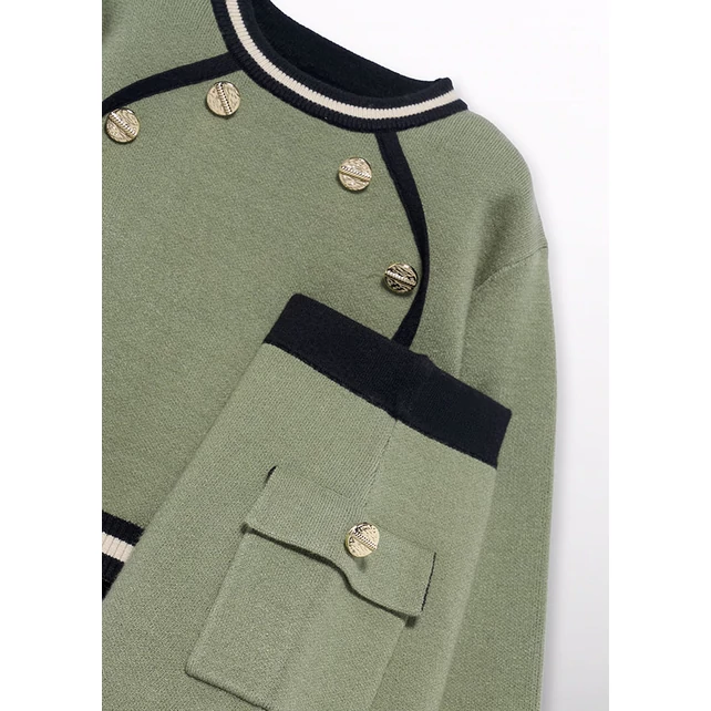 Abel&lula arany gombos pulóver és szoknya szett 2025 TÉL