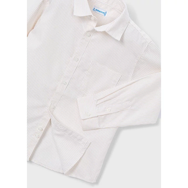 Mayoral elegáns hosszú ujjú bézs csíkos ing 2025 TÉL