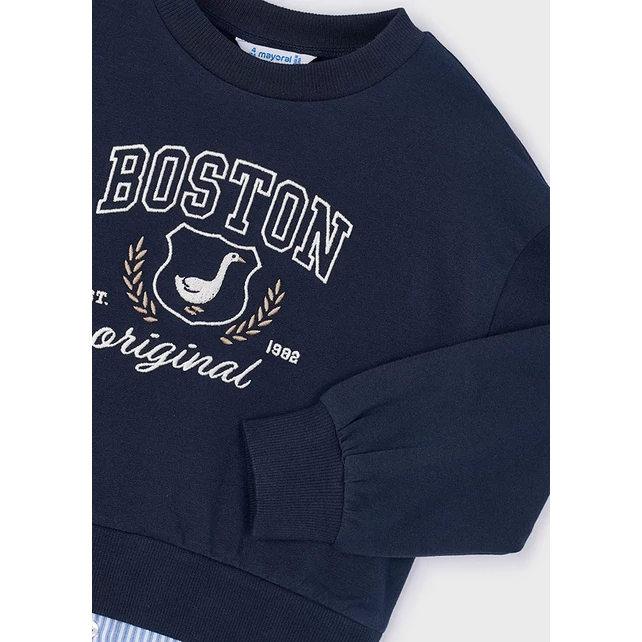 Mayoral hattyú mintás pamut pulóver 2025 TÉL Mayoral hattyú mintás pamut pulóver 2025 TÉL